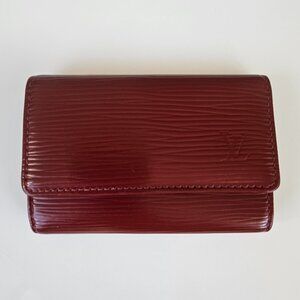 Louis Vuitton Burgundy Key & Card Holder